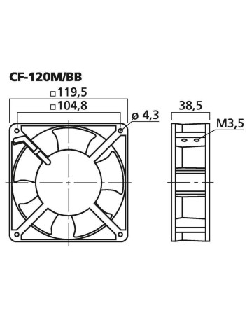 SUNON  CF-120M/BB