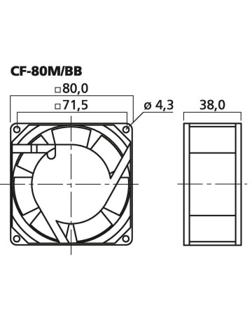 SUNON  CF-80M/BB