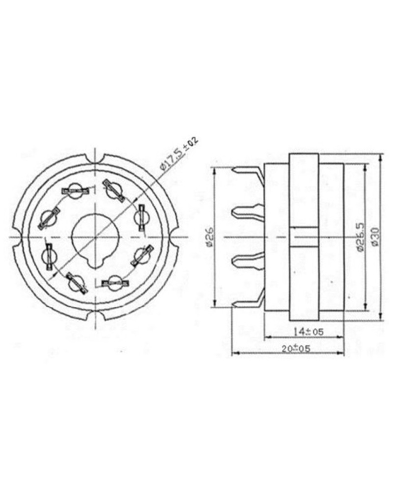 OCTAL GZC8-Y PCB