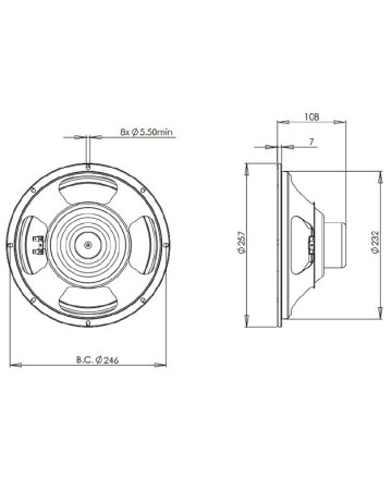 B&C 10CL51 / 8ohm