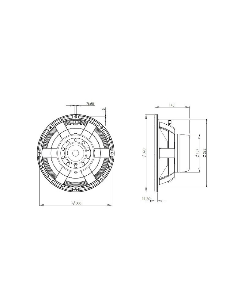 B&C 12BG100 / 8ohm