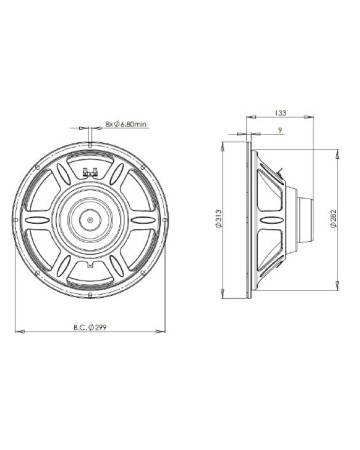 B&C 12CL64 / 8ohm