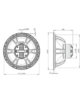 B&C 14CXN76 / 8ohm