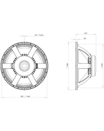 B&C 18PS100 / 8ohm