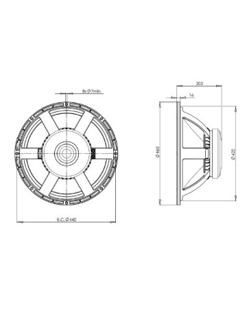 B&C 18PZB100 / 4ohm