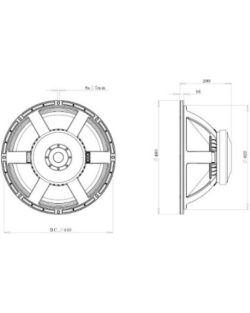 B&C  18TBX100 / 4ohm