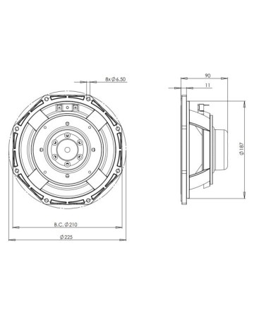 B&C 8BG51 / 8ohm