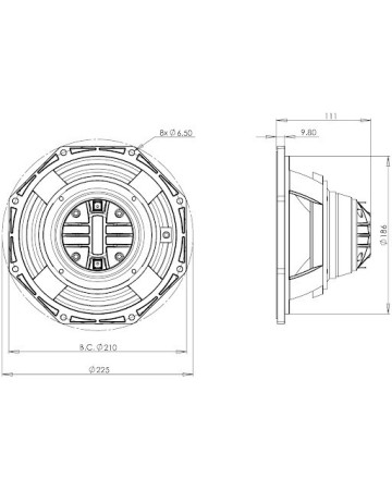 B&C 8CXN51 / 8ohm