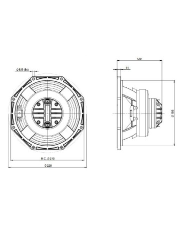 B&C 8CXT / 8ohm