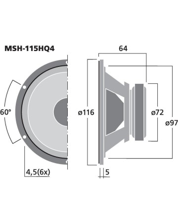 MONACOR MSH-115HQ4