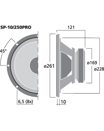 MONACOR SP-10/250PRO