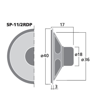 MONACOR SP-11/2RDP