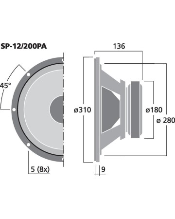 MONACOR SP-12/200PA