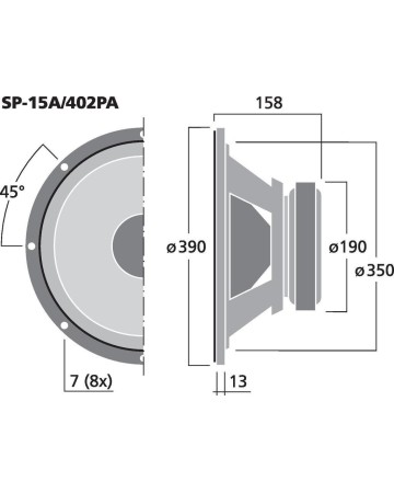 MONACOR SP-15A/402PA