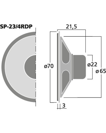 MONACOR SP-23/4RDP