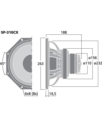 MONACOR SP-310CX