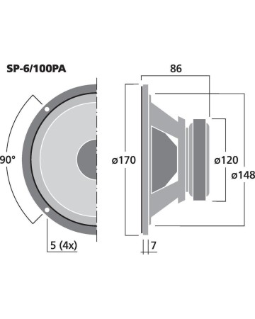 MONACOR SP-6/100PA