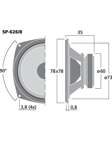 MONACOR SP-626/8