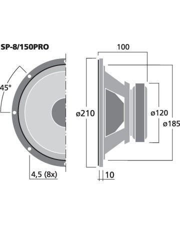 MONACOR SP-8/150PRO