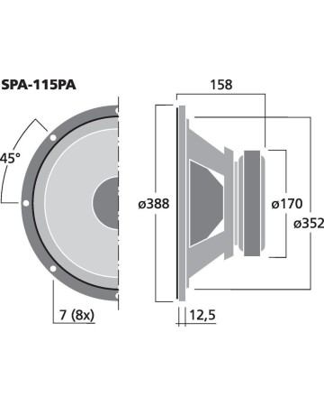 MONACOR SPA-115PA