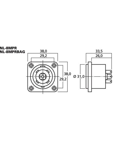 NEUTRIK NL8MPR