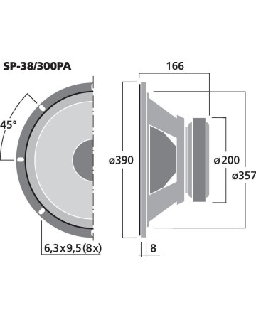 MONACOR SP-38/300PA