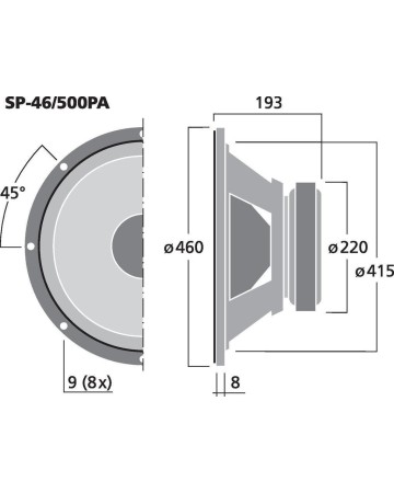 MONACOR SP-46/500PA