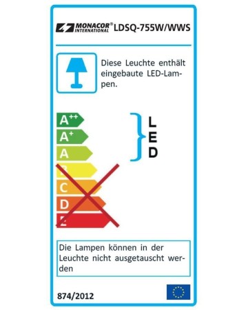 MONACOR LDSQ-755W/WWS