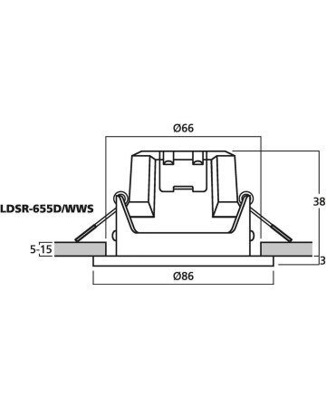 MONACOR LDSR-656D/WWS